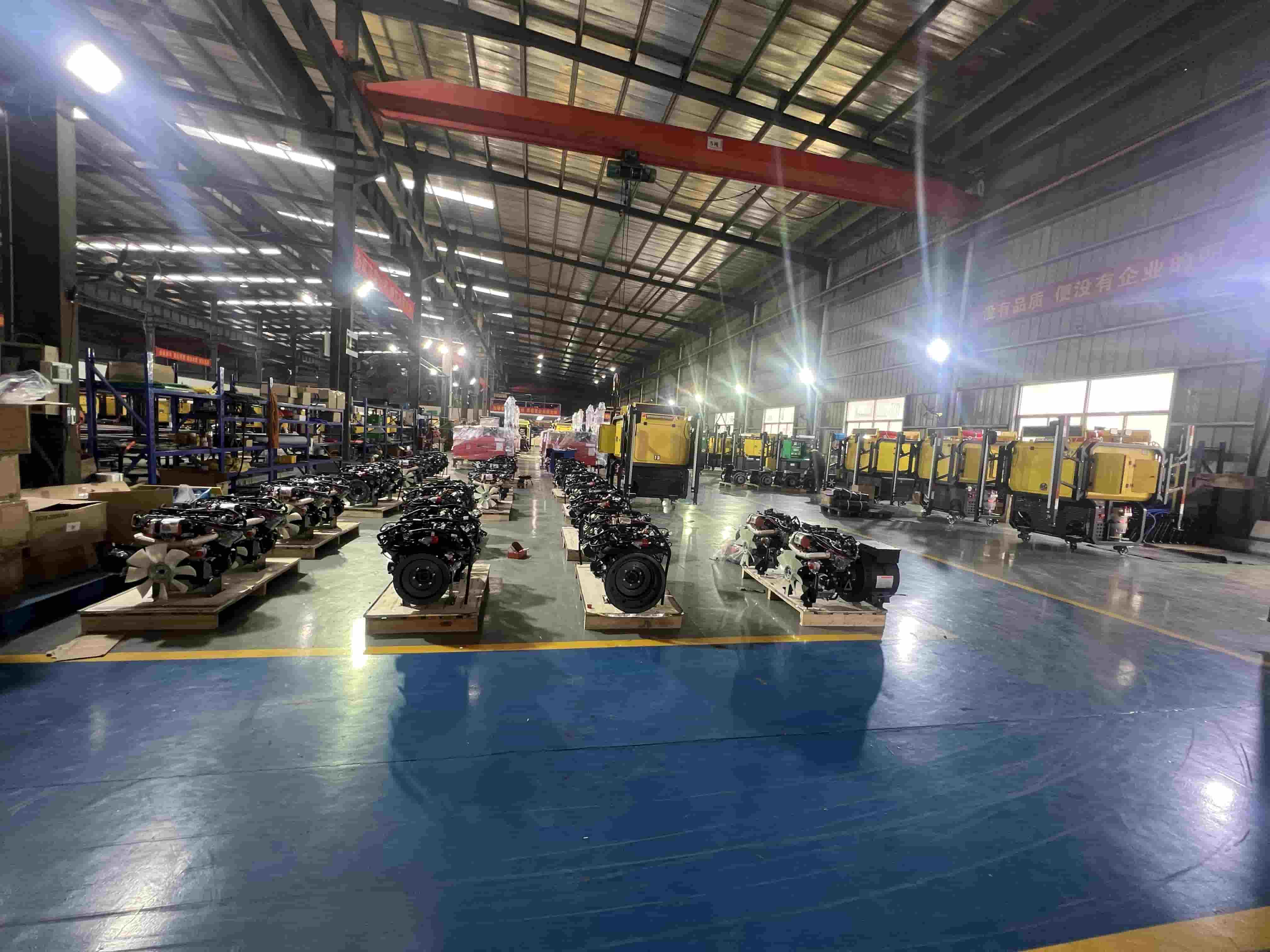 Large-scale assembly of high-performance generator sets
